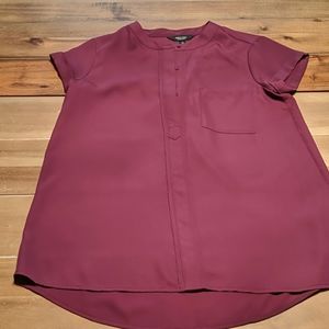 New without tags Simply Vera silky bordeaux blouse